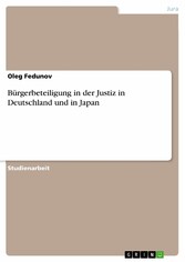 Bürgerbeteiligung in der Justiz in Deutschland und in Japan